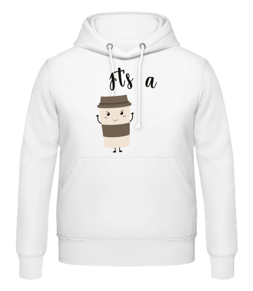 Aperçu: It Is A Match - Sweat à capuche Homme - Blanc - Devant
