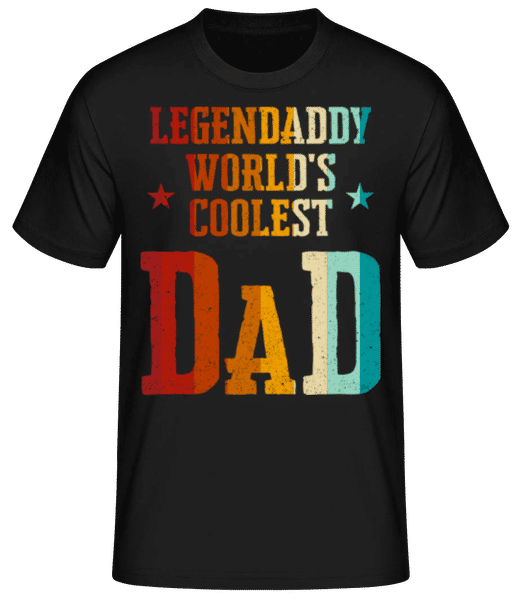 Aperçu: Worlds Coolest Dad - T-shirt standard Homme - Noir - Devant