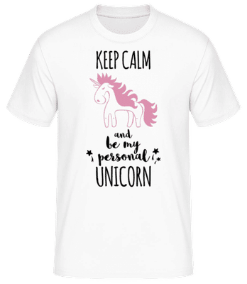 Be My Personal Unicorn Pink - T-shirt standard Homme - Blanc - Devant