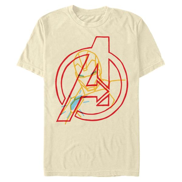Aperçu: Marvel - Photo de groupe IronMan Avengers - Homme T-shirt - Crème - Devant