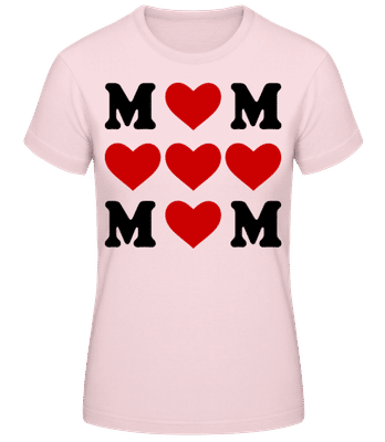Amour Maman Cœur - T-shirt standard Femme - Rose - Devant