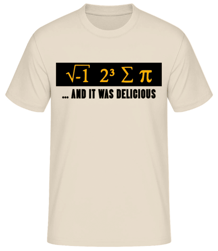 Preview: Delicious Mathematics - Men's Basic T-Shirt - Cream - Front