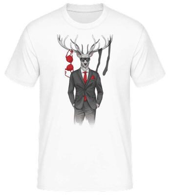 Bachelor Party Deer - Pánske basic tričko - Biela - Predné