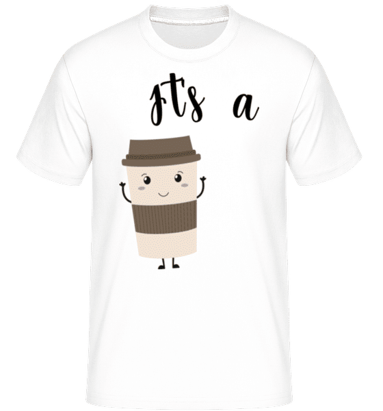 Aperçu: It Is A Match -  T-Shirt Shirtinator homme - Blanc - Devant