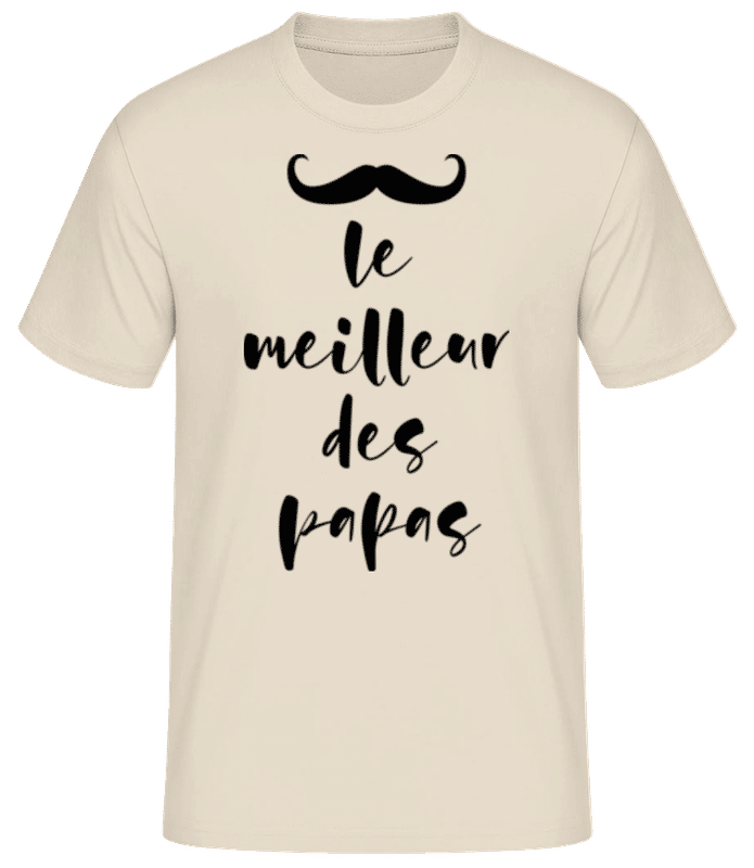 Aperçu: Le Meilleur Des Papas - T-shirt standard Homme - Crème - Devant