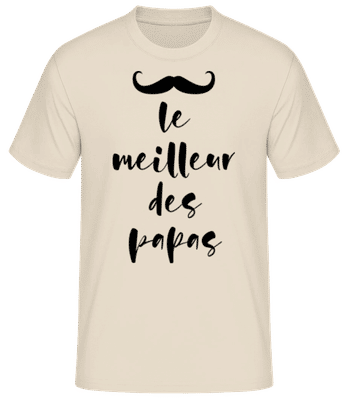 Le Meilleur Des Papas - T-shirt standard Homme - Crème - Devant