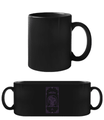 Art Deco Sternzeichen Zwilling · Schwarze Tasse