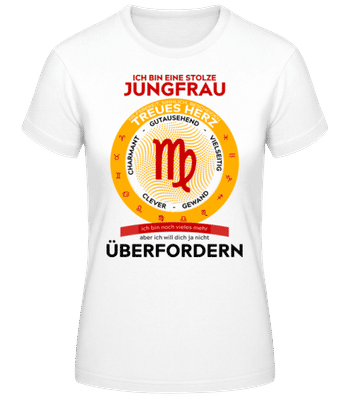 Jungfrau Treues Herz - Frauen Basic T-Shirt - Weiß - Vorne