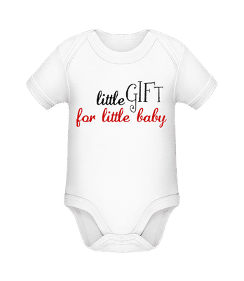 Little Gift For Little Baby - Baby Bio Strampler - Weiß - Vorne