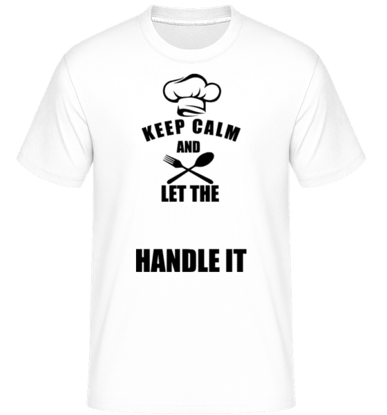 Aperçu: Keep Calm Chef -  T-Shirt Shirtinator homme - Blanc - Devant