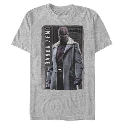 Marvel - Falcon y el Soldado de Invierno - Baron Zemo Baron Panel - Hombres Camiseta - Gris moteado - delante