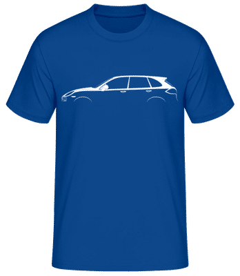 'Porsche Cayenne 958' Silhouette - Männer Basic T-Shirt - Royalblau - Vorne