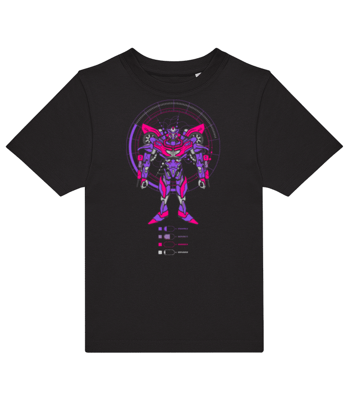 Vorschau: Transformer Lady - Kinder T-Shirt B&C - Schwarz - Vorne