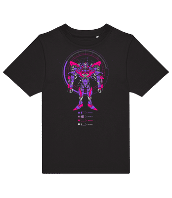 Transformer Lady - Kinder T-Shirt B&C - Schwarz - Vorne