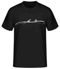 'Alfa Romeo 8C Spider' Silhouette · Camiseta básica para hombre