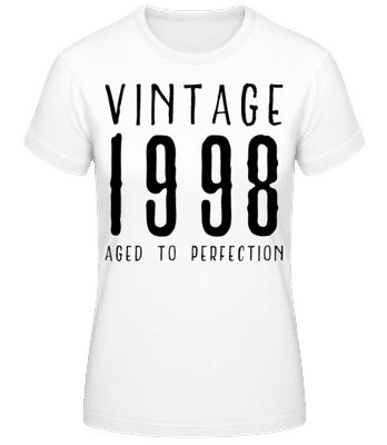 Vintage 1998 Aged To Perfection - Camiseta para mujer B&C - Blanco - delante