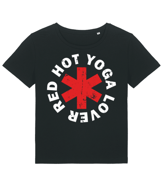 Aperçu: Red Hot Yoga Lover - T-shirt bio Femme Stanley Stella 2.0 - Noir - Devant