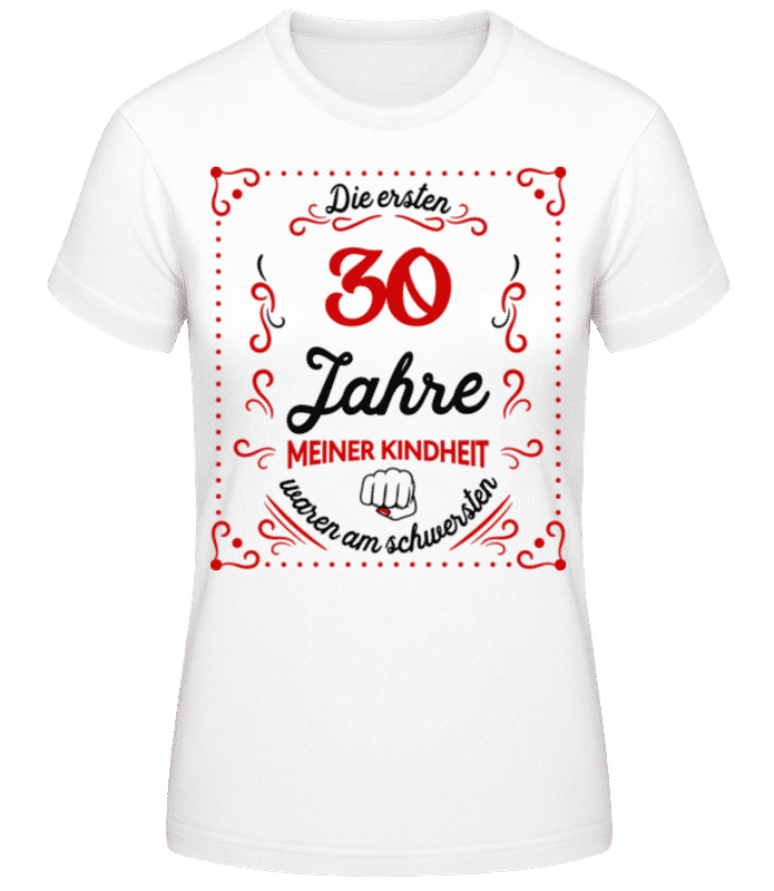 Vorschau: Die Ersten 30 Jahre - Frauen T-Shirt B&C - Weiß - Vorne