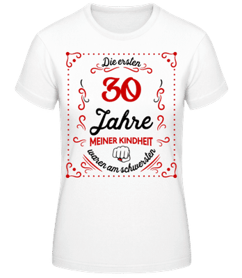 Die Ersten 30 Jahre - Frauen T-Shirt B&C - Weiß - Vorne