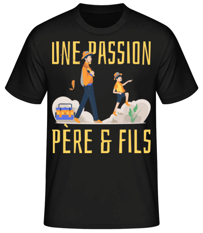 Aperçu: Une Passion - T-shirt standard Homme - Noir - Devant