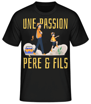 Une Passion - T-shirt standard Homme - Noir - Devant