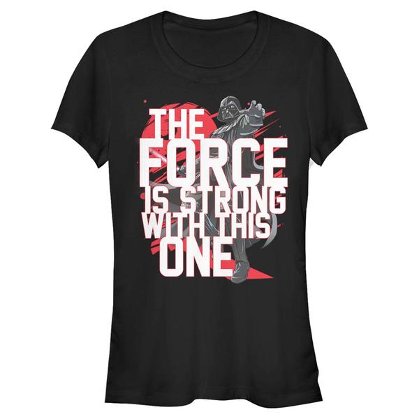 Aperçu: Star Wars - Darth Vader Force Stack Vader - Femme T-shirt - Noir - Devant