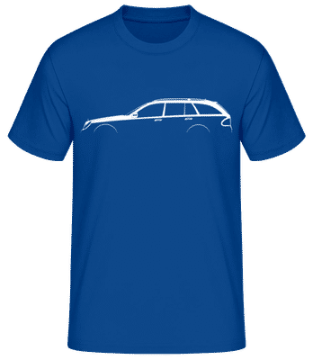 'Mercedes-Benz EQC N293' Silhouette - Männer Basic T-Shirt - Royalblau - Vorne