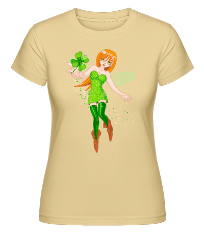 Irish Fairy Logo -  Shirtinator Women's T-Shirt - Yellow - Front