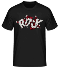 rock Intense - Pánske basic tričko - Čierna - Predné