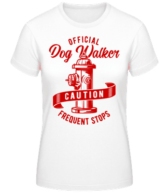 Official Dog Walker - Women's B&C T-Shirt - White - Front