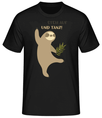 Steh Auf Und Tanz - Männer Basic T-Shirt - Schwarz - Vorne