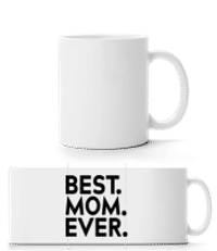 Best Mom Ever - Panoráma hrnček - Biela - Predné