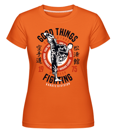 Karate Division -  T-shirt Shirtinator femme - Orange - Devant