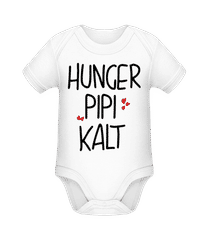 Hunger Pipi Kalt · Baby Bio Strampler