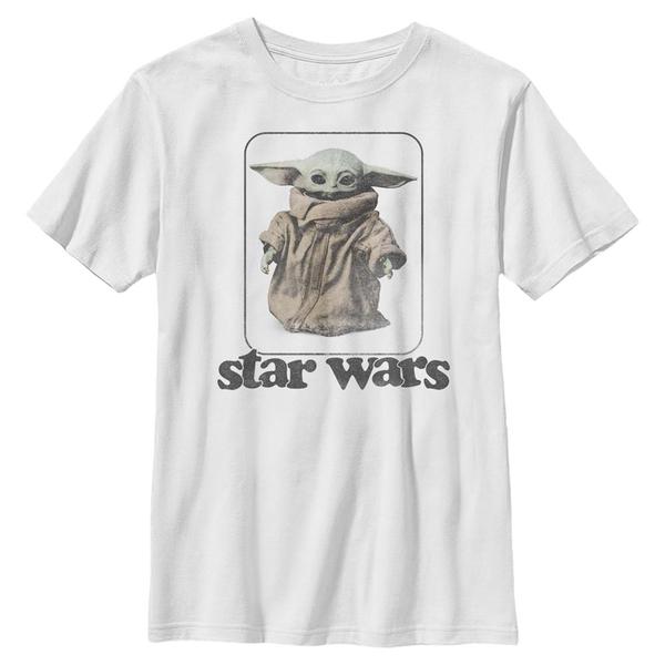 Star Wars - The Mandalorian - The Child Retro No Stripes - Enfant T-shirt - Blanc - Devant