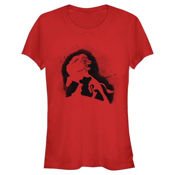 Aperçu: Disney - Le Roi lion - Simba Tye Dye - Femme T-shirt - Rouge - Devant