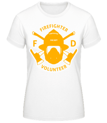 Firefighter Volunteer - T-shirt femme B&C - Blanc - Devant