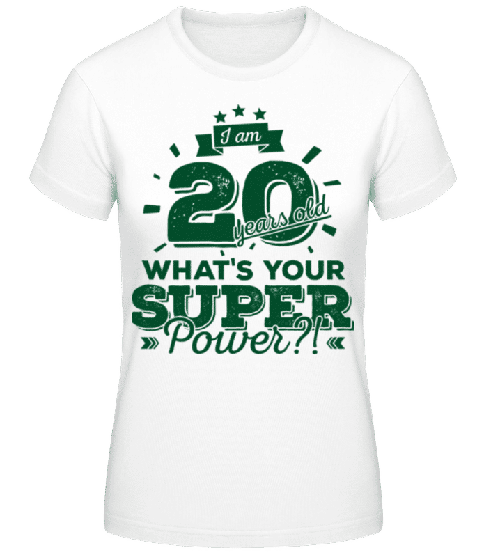 Preview: 20 Years Super Power - Women's B&C T-Shirt - White - Front
