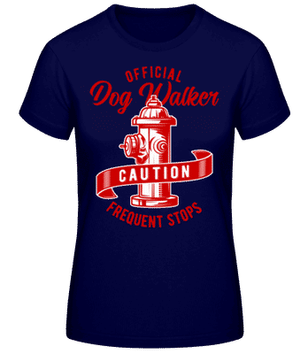 Official Dog Walker - Camiseta para mujer B&C - Marino - delante