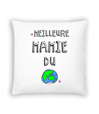 Meilleure Mamie Du Monde - Coussin - Blanc - Devant