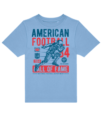 American Football Vintage - T-shirt enfants B&C - Bleu clair - Devant