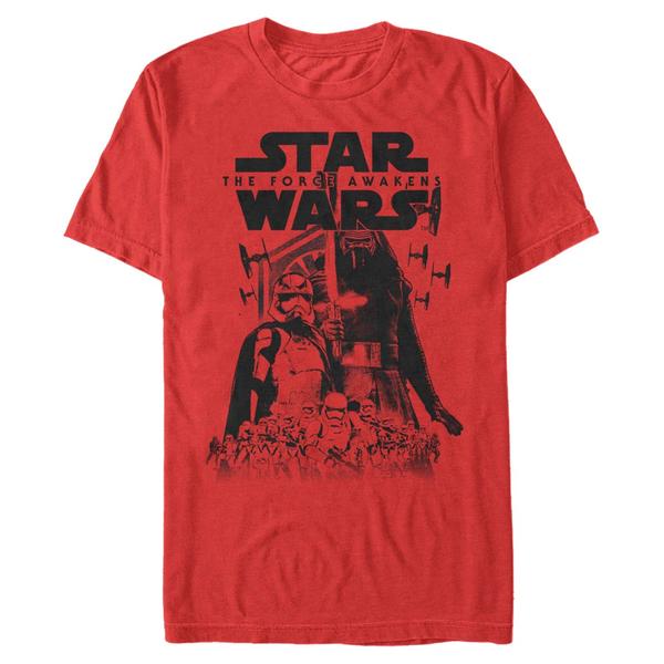 Aperçu: Star Wars - Le Réveil de la Force - Skupina Army Leader - Homme T-shirt - Rouge - Devant