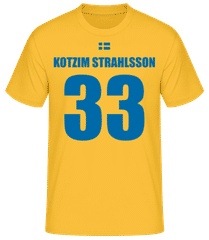 Schweden FußballTrikot Kotzim Strahlsson · Männer Basic T-Shirt