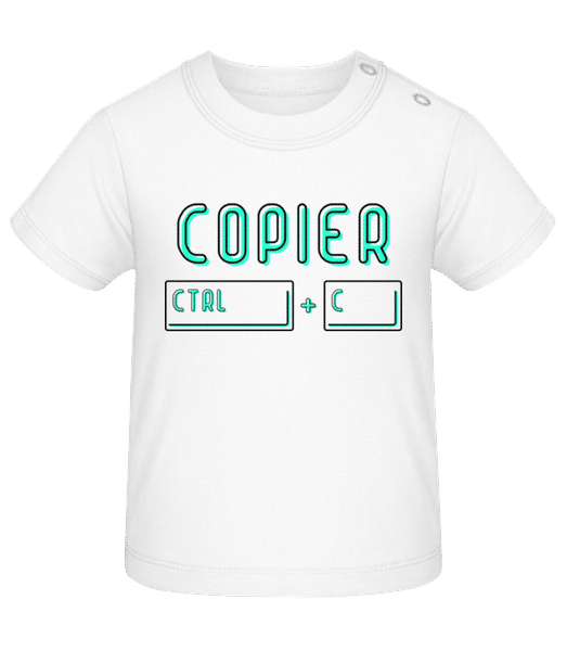 Aperçu: Copier Ctrl + C - T-shirt Bébé - Blanc - Devant