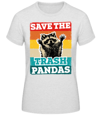 Save The Trash Pandas - Women's Basic T-Shirt - Heather grey - Front