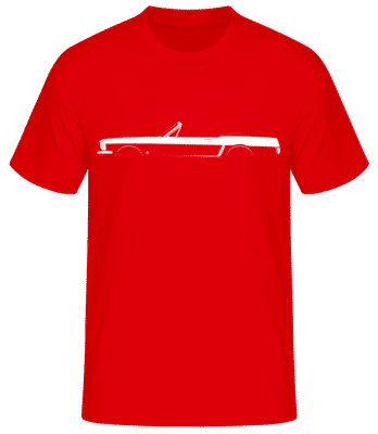 'Mustang Convertible 1964' Silhouette - T-shirt standard Homme - Rouge - Devant
