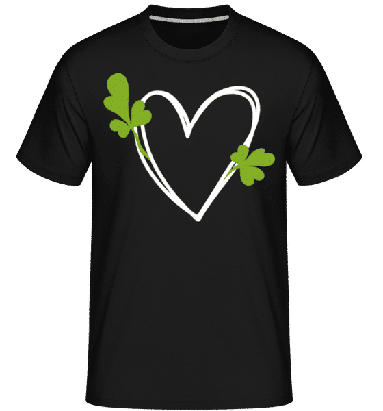 Preview: St Patrick's Day heart -  Shirtinator Men's T-Shirt - Black - Front