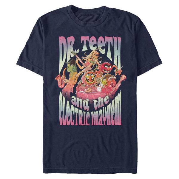 Preview: Disney Classics - Muppets - Dr. Teeth Dr Teeth Band - Men's T-Shirt - Navy - Front