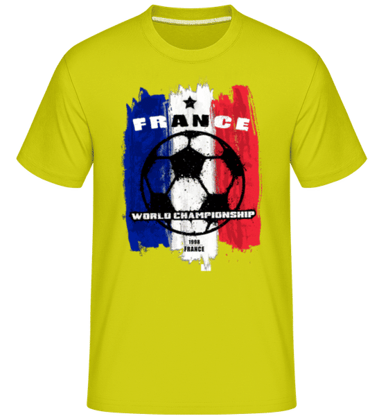Preview: France World Championship -  Shirtinator Men's T-Shirt - Lime - Front