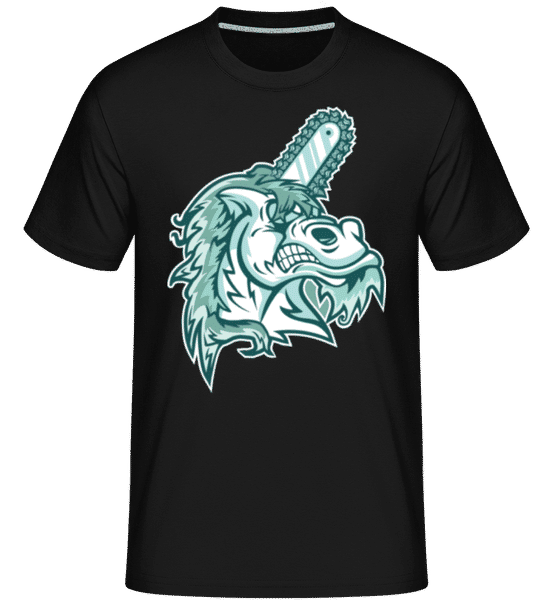 Aperçu: Unicorn -  T-Shirt Shirtinator homme - Noir - Devant